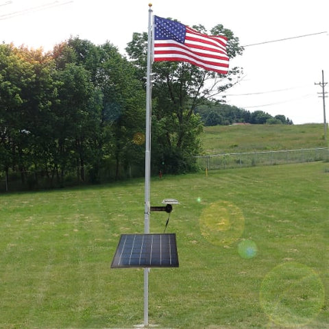 Solar Flagpole Light