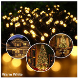 Premium Warm White LED Solar Christmas lights with Remote