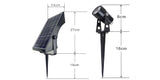 Quadruple Warm White Solar Spotlight IS-SSQ-1
