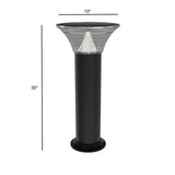 Premium Solar Bollard Multi-Color LEDs with Remote